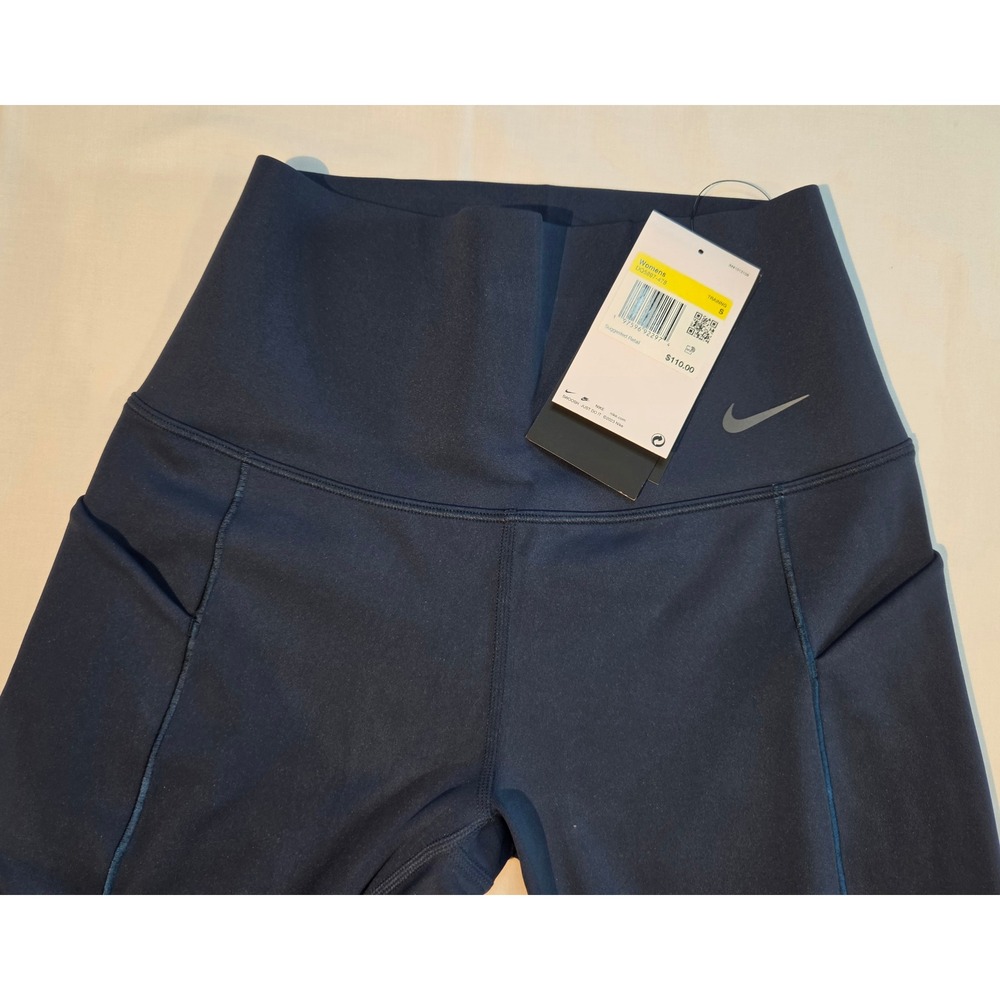 Nike Universa Dri-FIT High Rise 7/8 Leggings Navy Blue Women's Small